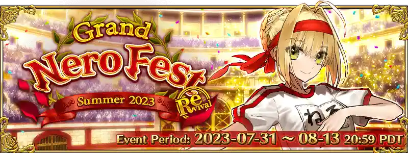 Featured image of post Fate/Grand Order - Revival Nero Fest 2023 Exhibition Quests